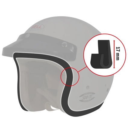 Bell Rubber Edge Trim For 500 TX Classic Helmet