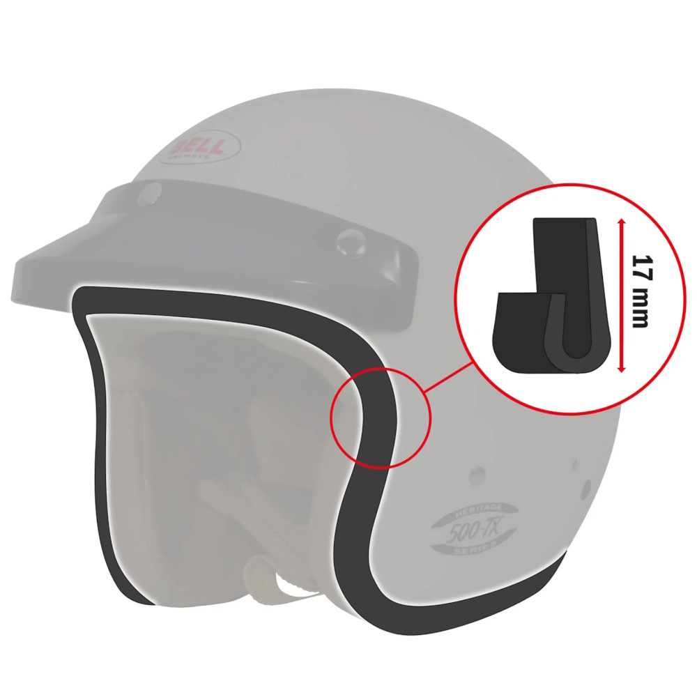 Bell Rubber Edge Trim For 500 TX Classic Helmet